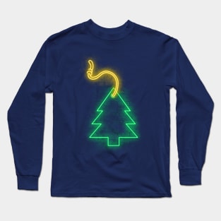 Neon green tree Long Sleeve T-Shirt